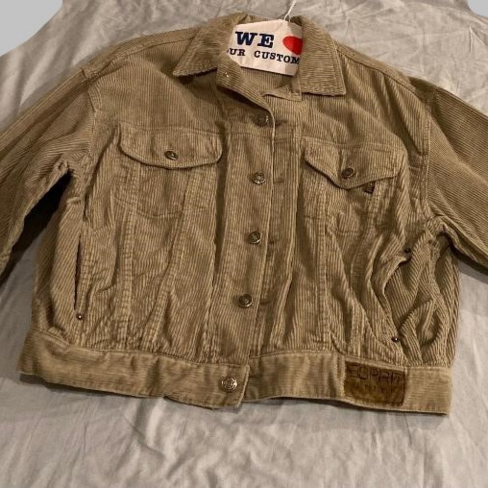 Esprit Military Green Color "Denim Look" Jacket